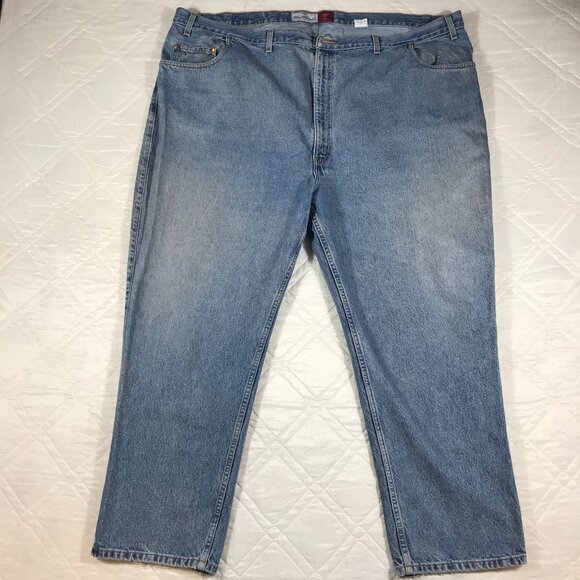 Levis 545 Loose Fit Blue Jeans Mens Size 54 X 30 Straight Well‎ Worn - Picture 1 of 7